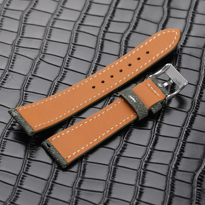"The Drifter" Handmade Denim & Leather Strap