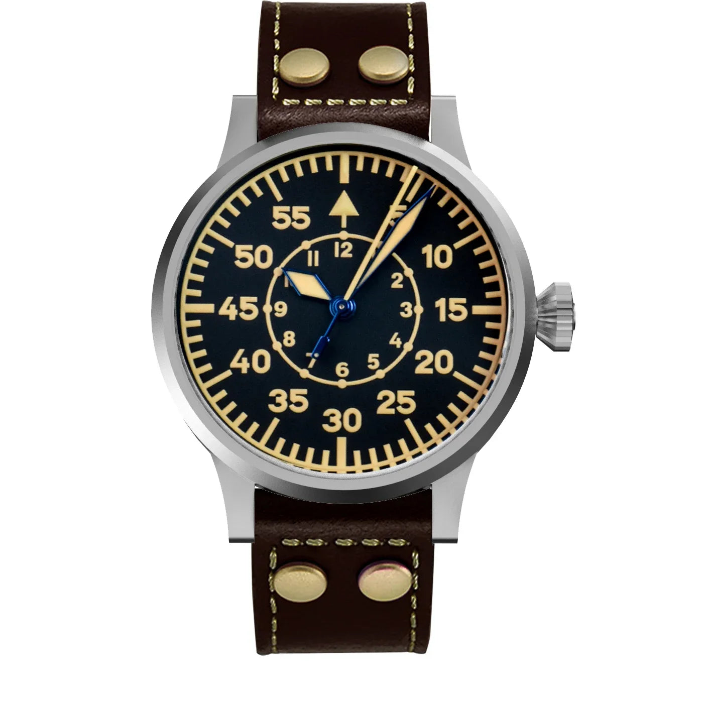 Hruodland F-013 Men's Mechanical Watch - 2025 Retro Design, Luminous Features, and 100M Waterproof Capability with Sapphire Glass