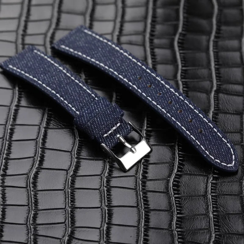 "The Drifter" Handmade Denim & Leather Strap