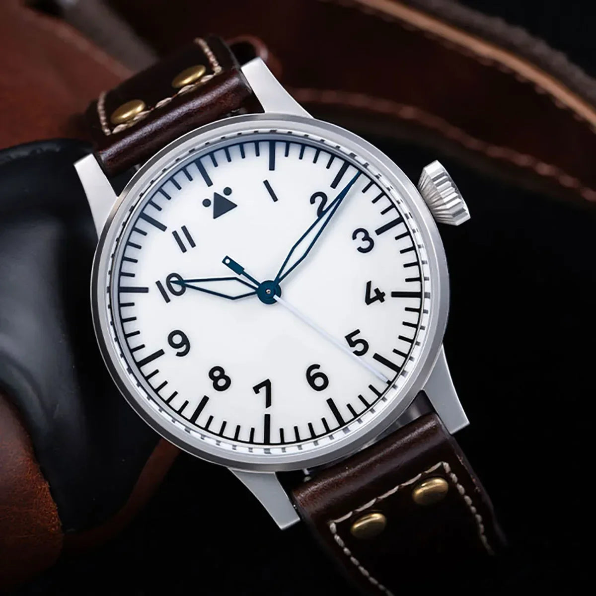 Hruodland F-013 Men's Mechanical Watch - 2025 Retro Design, Luminous Features, and 100M Waterproof Capability with Sapphire Glass