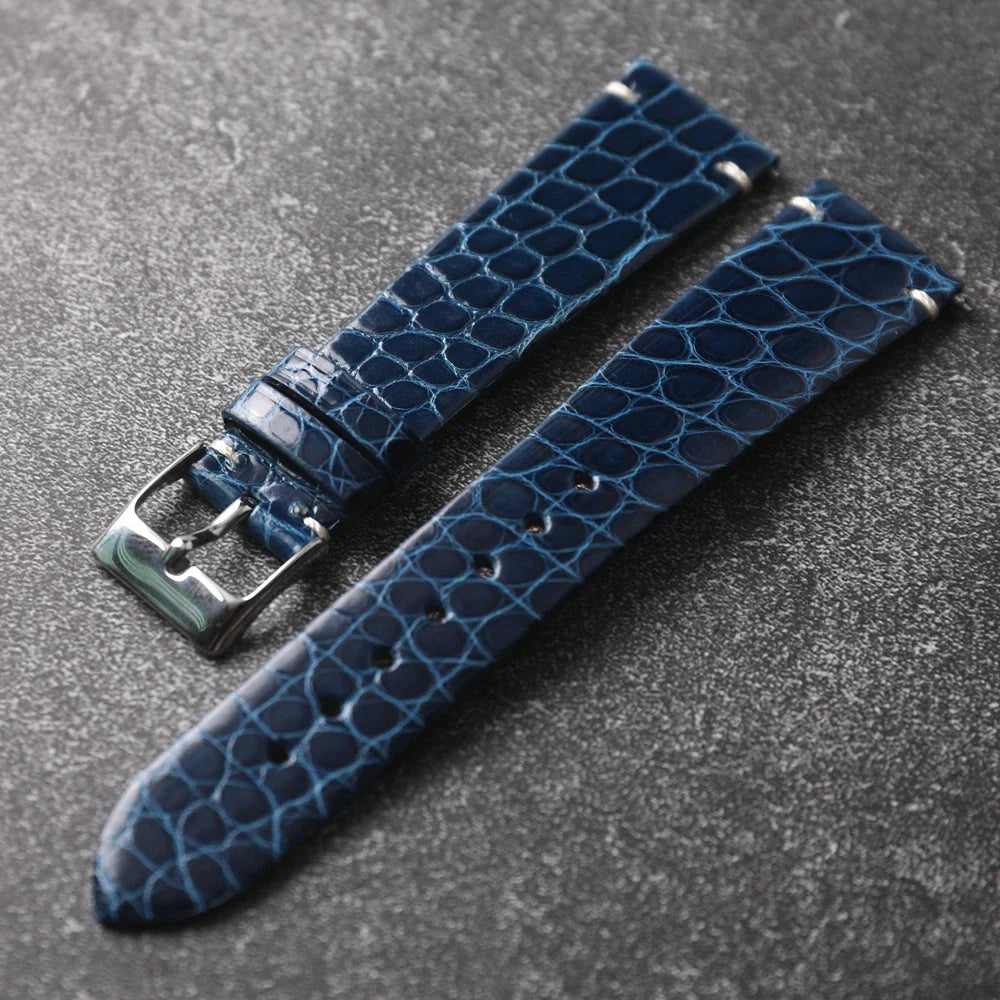Ultra-Thin Soft Crocodile Leather Strap