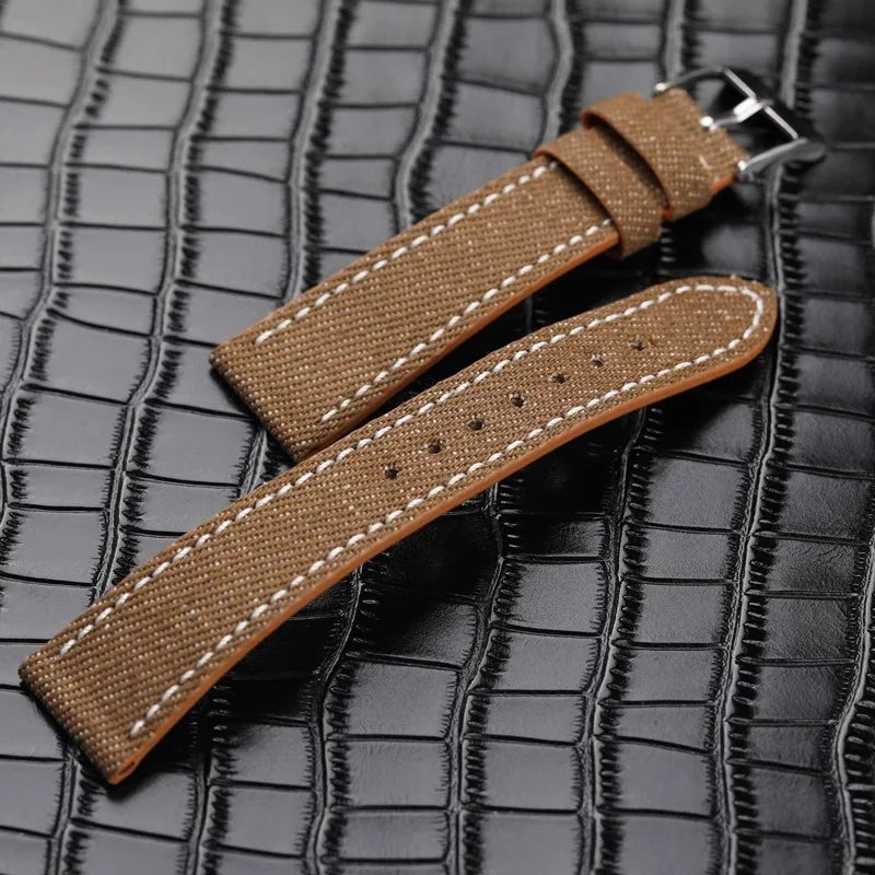 "The Drifter" Handmade Denim & Leather Strap
