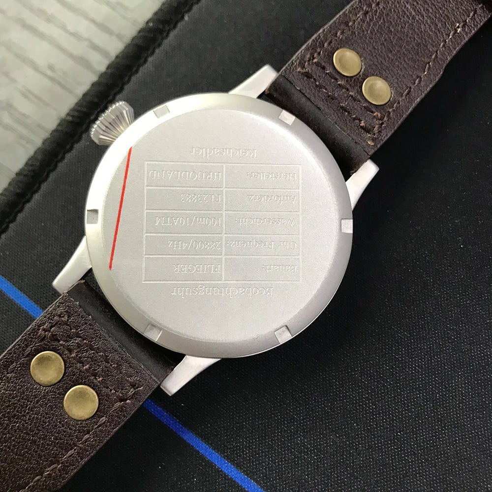 Hruodland F-013 Men's Mechanical Watch - 2025 Retro Design, Luminous Features, and 100M Waterproof Capability with Sapphire Glass
