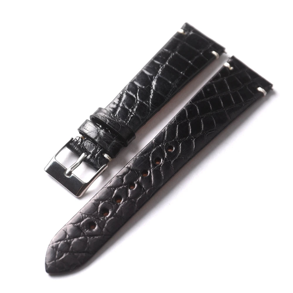 Ultra-Thin Soft Crocodile Leather Strap