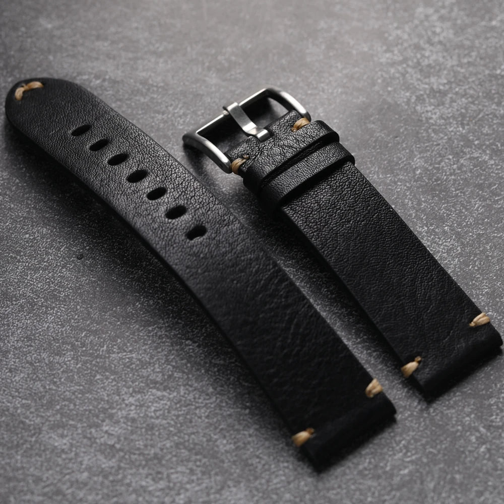 "The Staple" Handmade Cowhide Leather Strap
