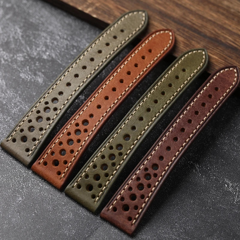 "The Monza" Handmade Cowhide Leather Watchband