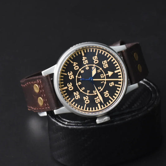 Hruodland F-013 Men's Mechanical Watch - 2025 Retro Design, Luminous Features, and 100M Waterproof Capability with Sapphire Glass