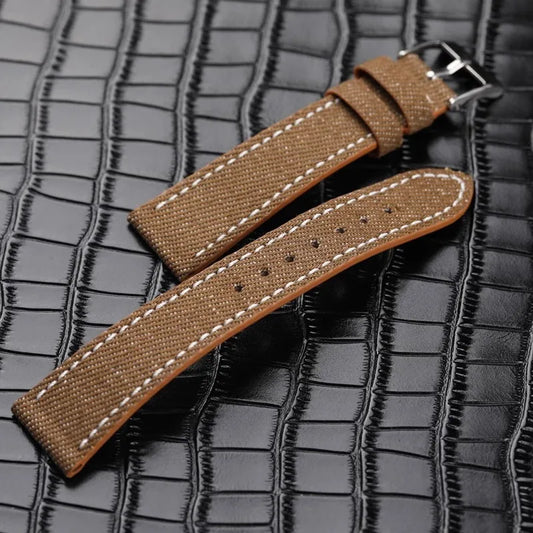 "The Drifter" Handmade Denim & Leather Strap